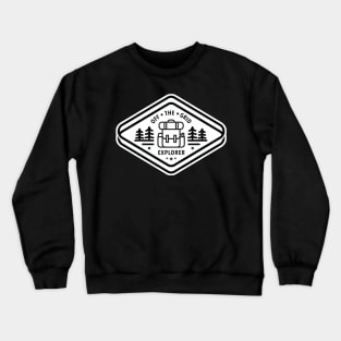 Off the Grid Black and White Wanderlust Collection Crewneck Sweatshirt